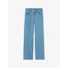 Claudie Pierlot Womens  Wide-leg Baggy-fit Denim Jeans