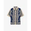Claudie Pierlot Printed Short-sleeve Shirt In Divers