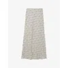 Claudie Pierlot Floral-print Maxi Skirt In Divers