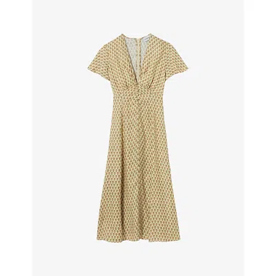 Claudie Pierlot Printed Midi Dress