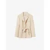 Claudie Pierlot Verone Safari Jacket In Light Beige