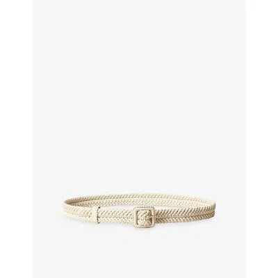 Claudie Pierlot Womens Naturels Braided Leather Belt
