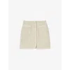 Claudie Pierlot Womens Naturels Patch-pocket Button-down Tweed Mini Skirt