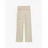 Claudie Pierlot Womens Naturels Straight-leg High-rise Denim Jeans