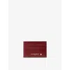 Claudie Pierlot Womens Rouges Heart-embellished Branded Leather Card Holder In Brown