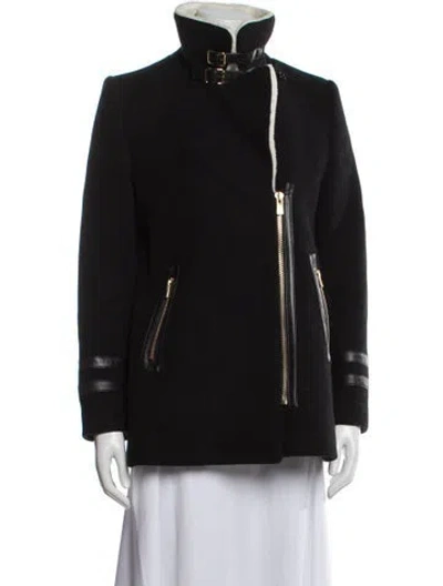 Pre-owned Claudie Pierlot Wool Biker Jacket In Gray