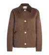 Claudie Pierlot Womens Brown Corduroy-collar Wool-blend Coat In Brown