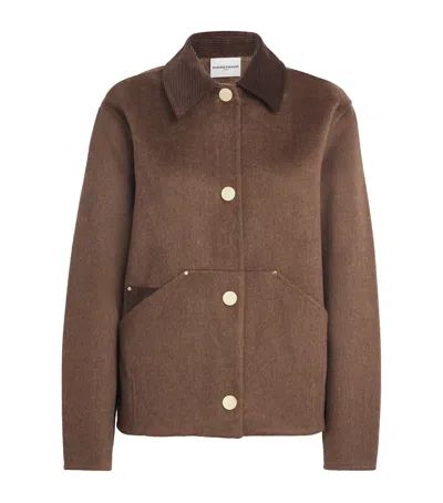 CLAUDIE PIERLOT WOOL-BLEND BARN JACKET