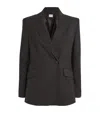 Claudie Pierlot Wool-blend Blazer In Brown