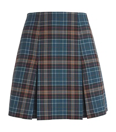 Claudie Pierlot Wool-blend Check Mini Skirt In Multi