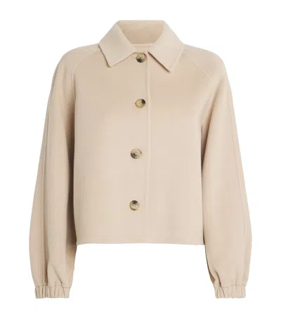 CLAUDIE PIERLOT WOOL-BLEND COLLARED JACKET