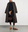 Claudie Pierlot Wool-blend Double-breasted Coat In Green