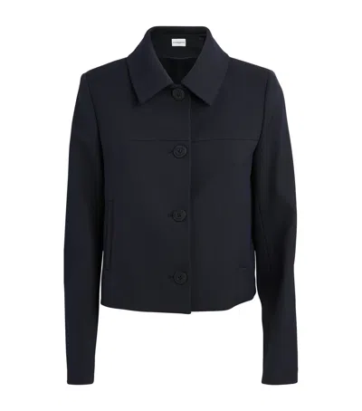 Claudie Pierlot Wool-blend Jacket In Blue