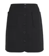 Claudie Pierlot Wool-blend Mini Skirt In Black