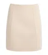 Claudie Pierlot Straight Mini Skirt In Neutral