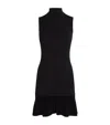 Claudie Pierlot Wool-blend Rollneck Mini Dress In Black