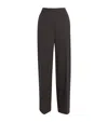 Claudie Pierlot Wool-blend Straight Trousers In Brown