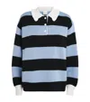 Claudie Pierlot Wool-blend Stripe Sweater In Blue