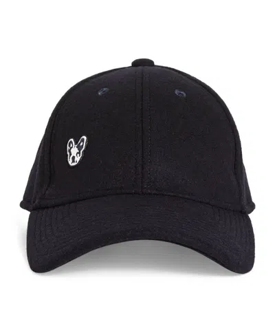 Claudie Pierlot Wool-blend Toto Baseball Cap In Bleus