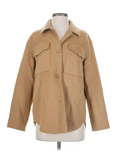 Pre-owned Claudie Pierlot Wool Coat In Brown