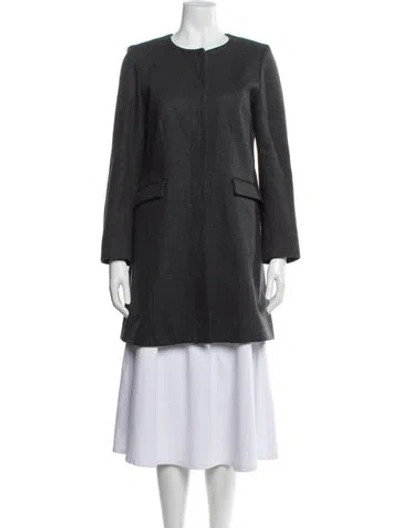 Pre-owned Claudie Pierlot Wool Coat In Gray