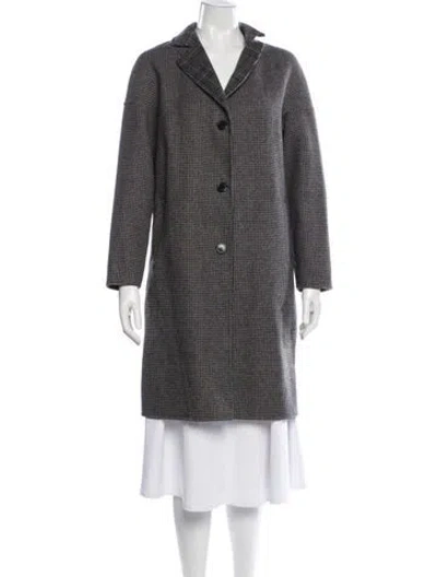 Pre-owned Claudie Pierlot Wool Coat In Gray