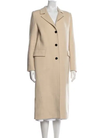 Pre-owned Claudie Pierlot Wool Coat In Neutrals