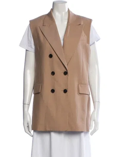 Pre-owned Claudie Pierlot Wool Vest In Neutrals
