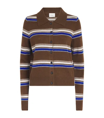 Claudie Pierlot Wool-cashmere Stripe Cardigan