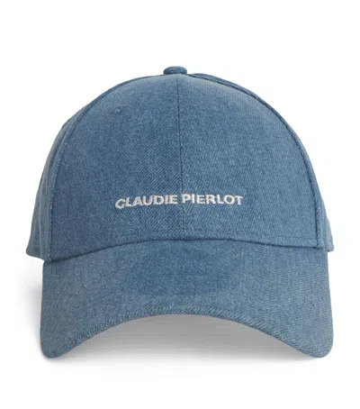 Claudie Pierlot X New Era Denim Baseball Cap In Blue