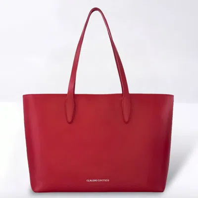 Claudio Civitico Red Tote Bag