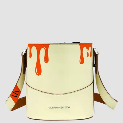 Claudio Civitico Romana Calligraphy Collection Drip 1/1 In Yellow