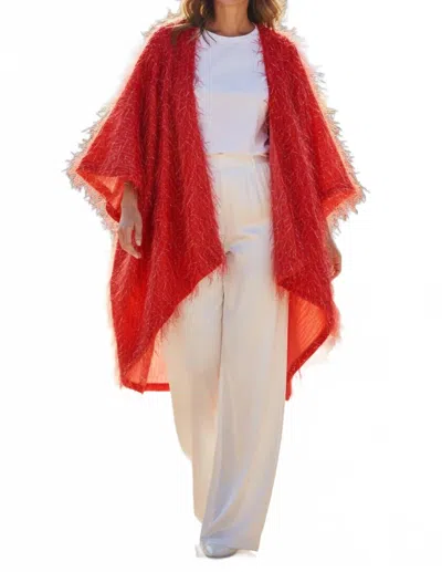 Claudio Cutuli Dore Vest In Coral In Red