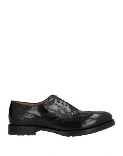 Claudio Marini Man Lace-up Shoes Black Size 13 Leather