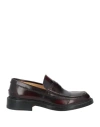 Claudio Marini Woman Loafers Burgundy Size 6 Leather In Red