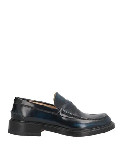Claudio Marini Woman Loafers Midnight Blue Size 6 Leather