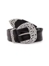Claudio Orciani Sleek Calf Leather Belt With Polished Finish In Black