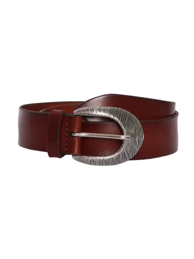 Claudio Orciani Brown Calf Textured Belt