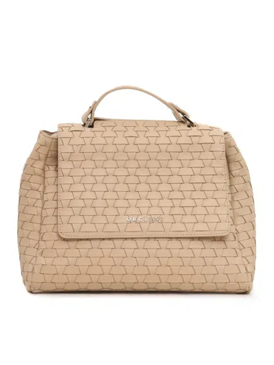 Claudio Orciani Hand Held Bag. In Sand