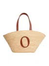 Claudio Orciani Natural Woven Tote Bag In Brown