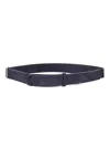 Claudio Orciani Polished Calf Leather Belt With Minimalist Design In Gray
