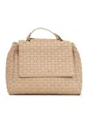 Claudio Orciani Woven Textured Shoulder Bag In Neutral