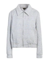 Claus Tyler Woman Jacket Pastel Blue Size 10 Cotton, Polyester, Metal, Polyamide