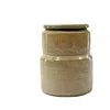 Clay And Limes Grey Lidded Jar In Brown