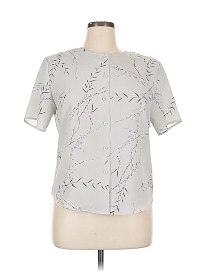 Pre-owned Clc Short Sleeve Blouse In Gray