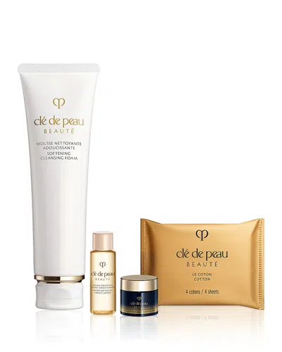 Clé De Peau Beauté Cle De Peau Beaute Cleanse & Balance Collection Set In White