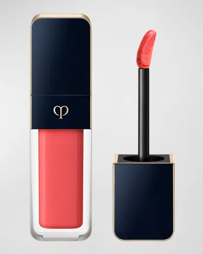 Clé De Peau Beauté Cream Rouge Shine Liquid Lipstick In 202 Plumeria Apricot