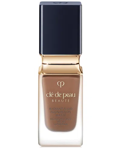 Clé De Peau Beauté Radiant Fluid Foundation Matte Broad Spectrum Spf 20 Sunscreen In O100 Rich Deep Ocher