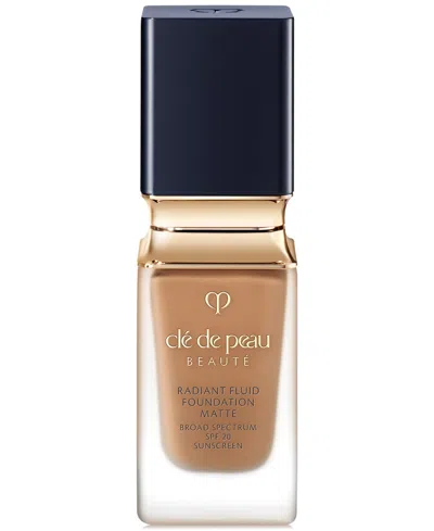 Clé De Peau Beauté Radiant Fluid Foundation Matte Broad Spectrum Spf 20 Sunscreen In O80 Deep Ocher