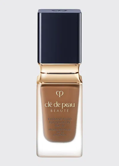 Clé De Peau Beauté 1.1 Oz. Radiant Fluid Foundation Matte Broad Spectrum Spf 20 Sunscreen In B90 Very Deep Bei